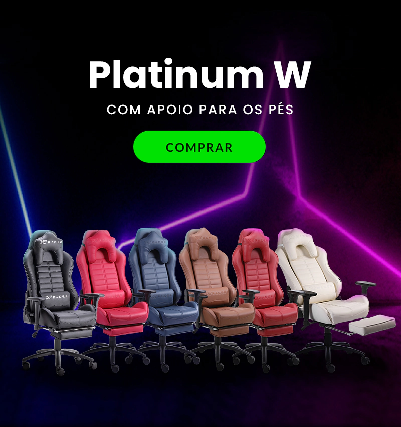 Cadeira Gamer Barata XT Racer Platinum W em até 10 vezes sem juros mobile